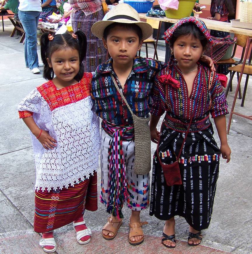 traditional dress kids guatemala