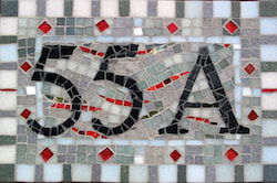 house number mosaic