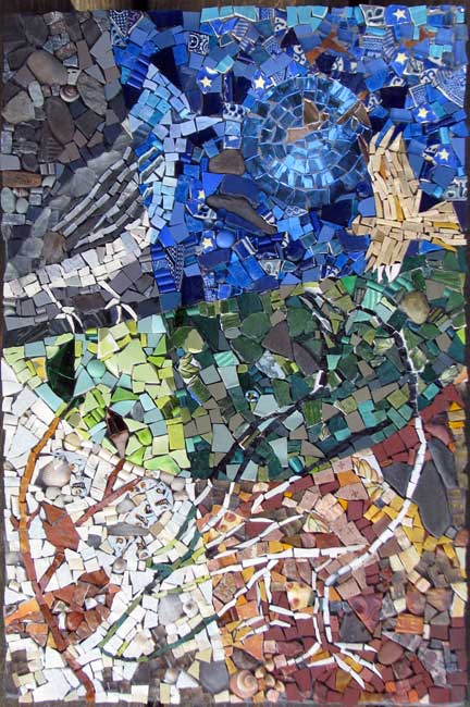 Abstract Mosaics Inspired By Nature By Cynthia Fisher Bigbangmosaics