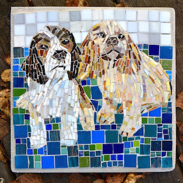 cocker spaniel mosaic 