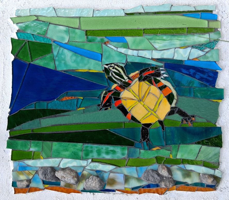 painted turtle mosaic