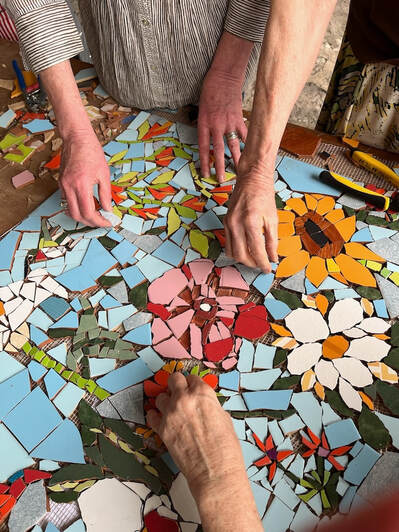 flowers mosaic