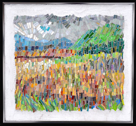 abstract landscape Ireland tapestry