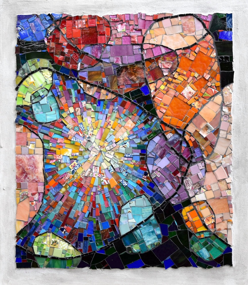 abstract colorful mosaic