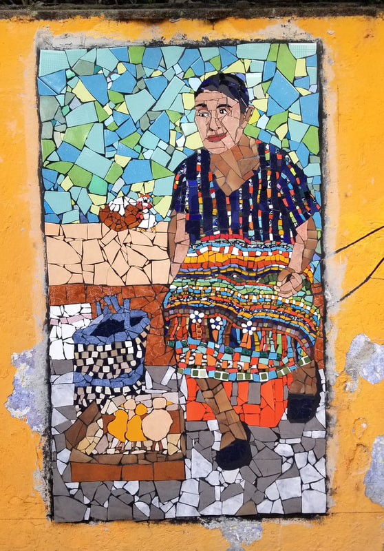 market day mosaic Guatemala